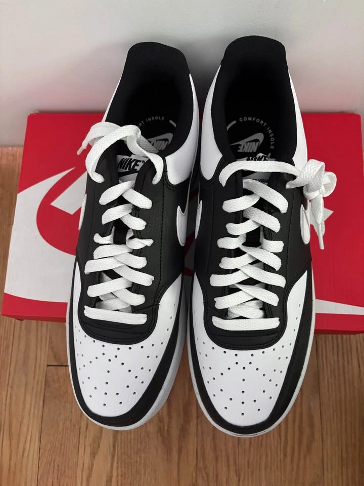Nike Court Vision Low Black/White - photo 4