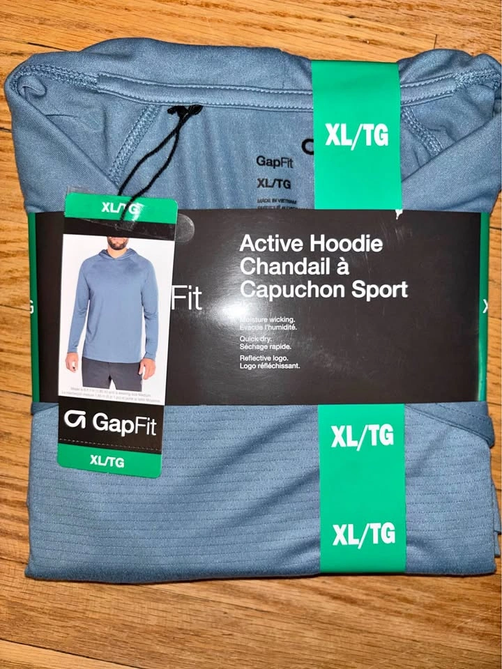GapFit Active Hoodie XL/TG Light Blue