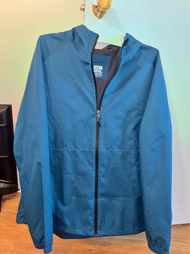 32 COOL Teal Blue Unisex XL Jacket Windbreaker