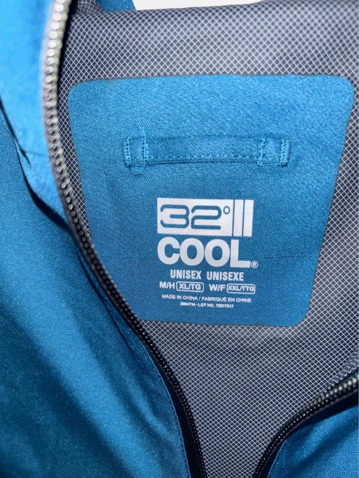 32 COOL Teal Blue Unisex XL Jacket Windbreaker - photo 2