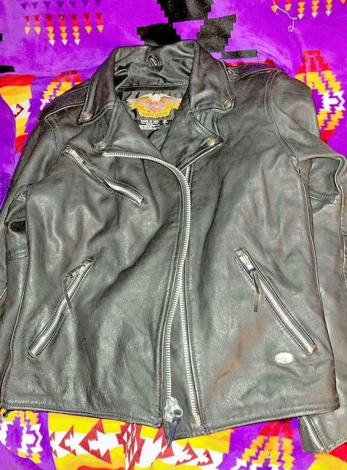 Genuine Harley Davidson Leather Jacket Size Large