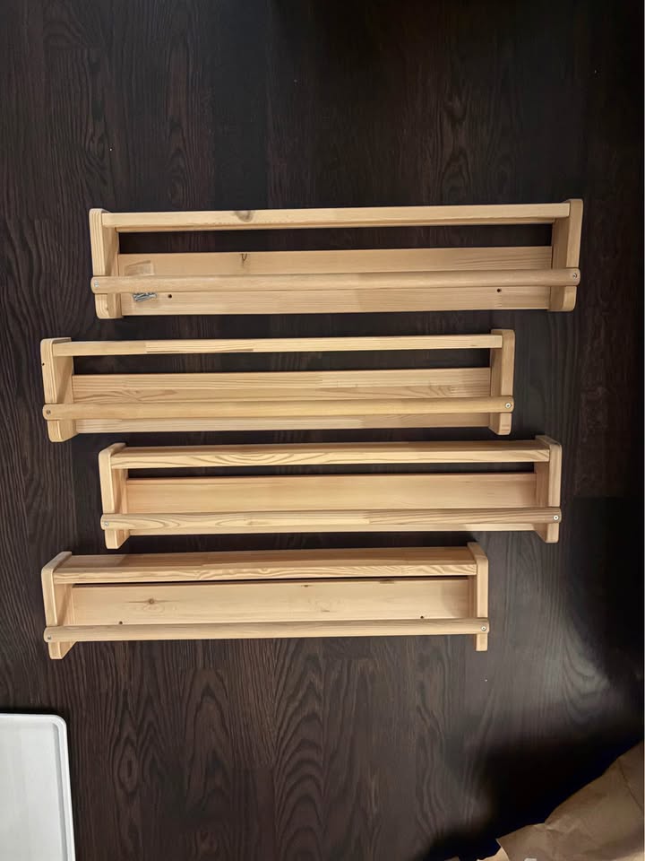 Set of 4 Ikea FILSAT Wall Storage
