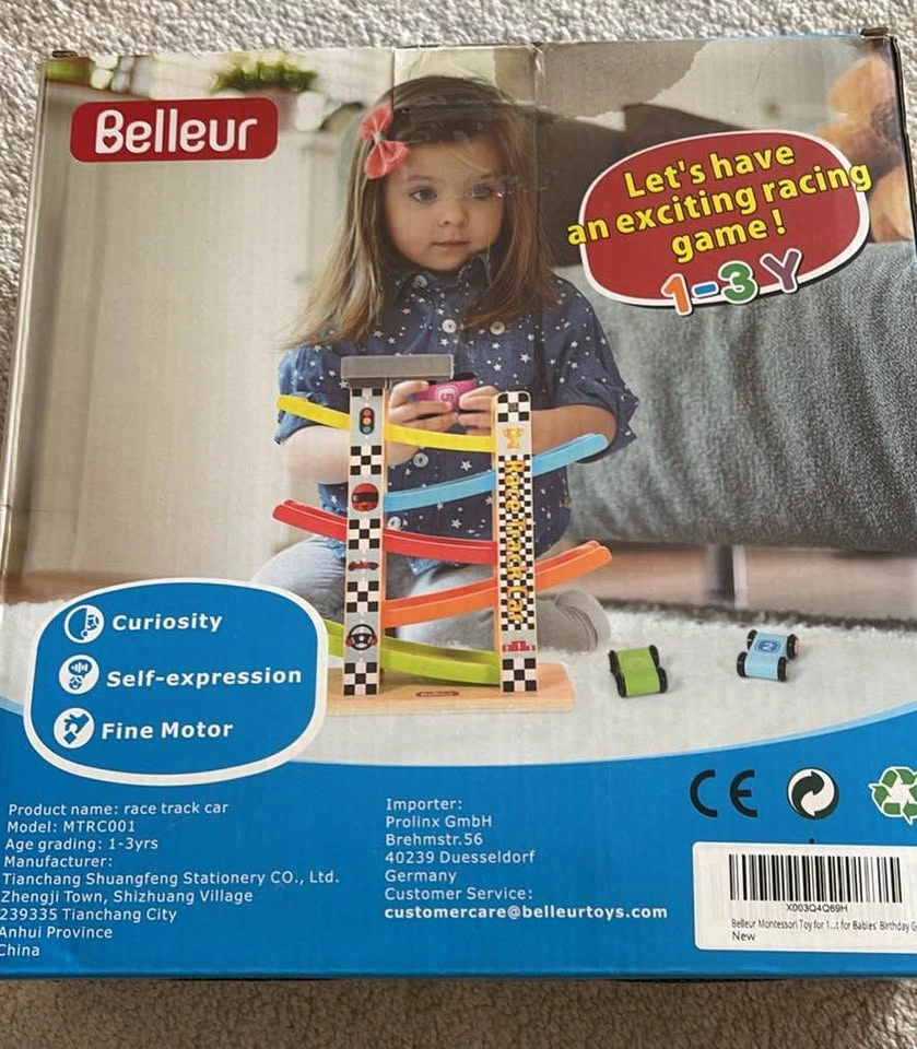 Belleur Montessori Toy Race Track for Toddlers - photo 2