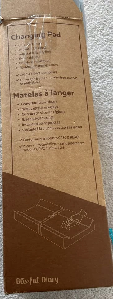 Blissful Diary Vegan Leather Baby Changing Pad - photo 5