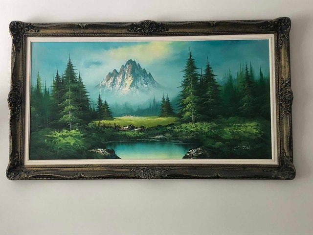 Beautiful painting with frame