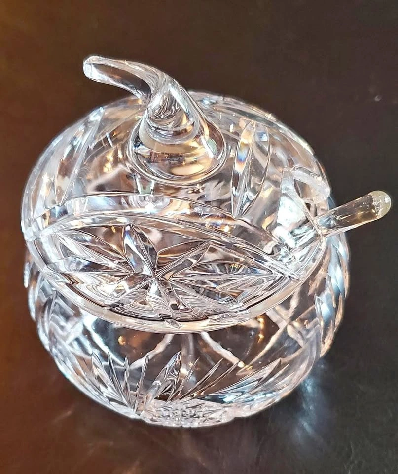 Vintage Crystal Jam or Jelly Dish