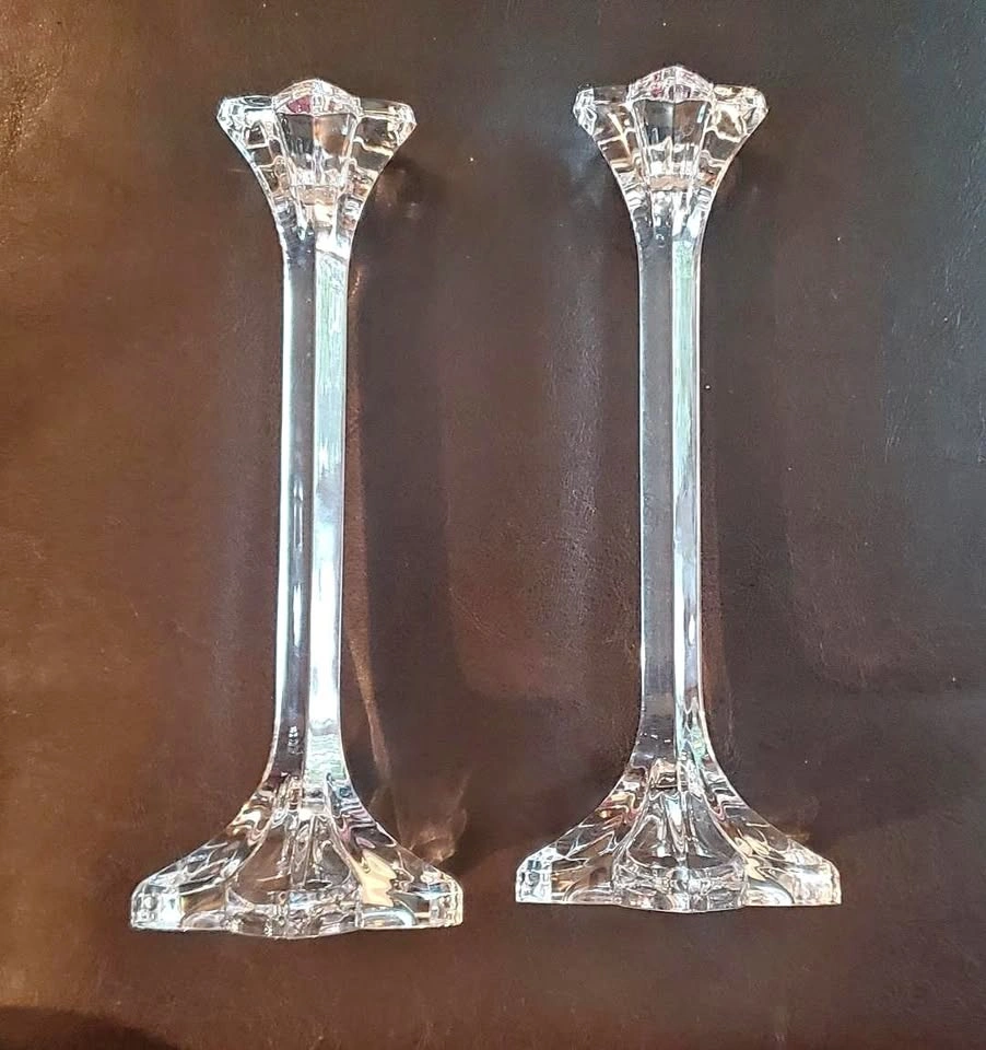 Mikasa German Crystal Candle Holders (Pair)