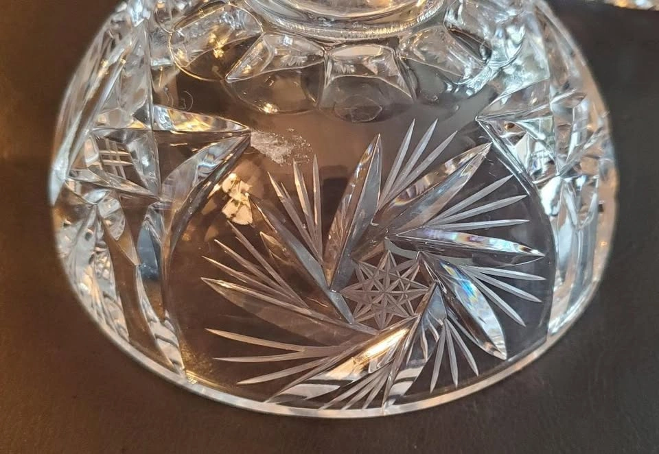 Vintage Cut Glass Butter Dish - photo 5