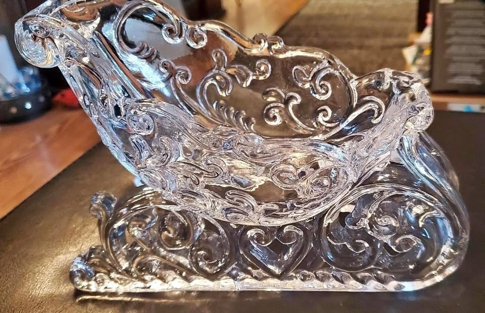 Glass Sleigh for Christmas