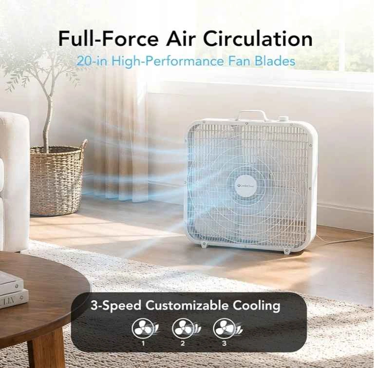 Comfort Zone Box Fan - photo 2