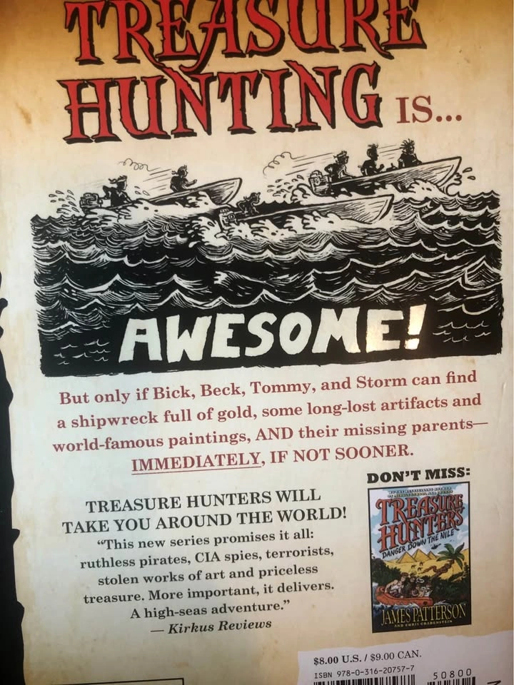 ⚽️ Treasure Hunters by James Patterson Graphic Novel - photo 2