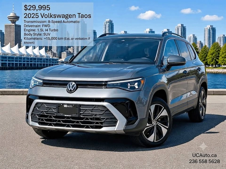 2025 Volkswagen Taos Comfortline 4MOTION/ NO ACCIDENT/ BC LOCAL