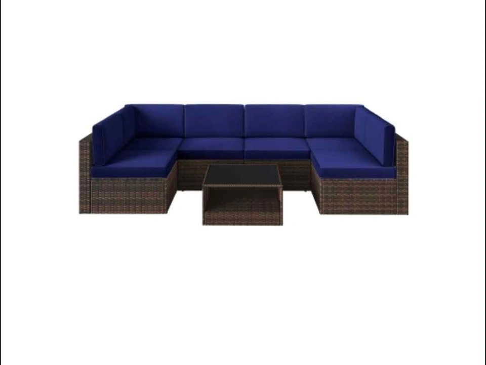 Brand New 7-Piece Patio Sectional Set (Unassembled) - photo 2