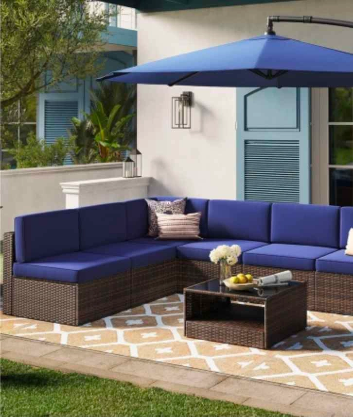 Brand New 7-Piece Patio Sectional Set (Unassembled) - photo 3