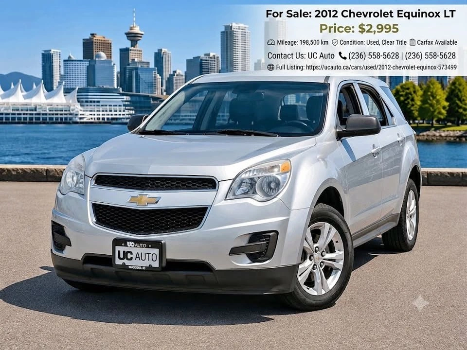 2012 Chevrolet Equinox LS/ NO ACCIDENT/ BC LOCAL
