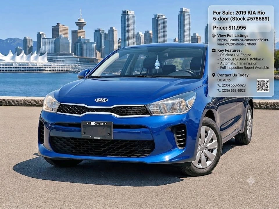 2019 Kia Rio 5-door LX/ CLEAN TITLE/ BC LOCAL