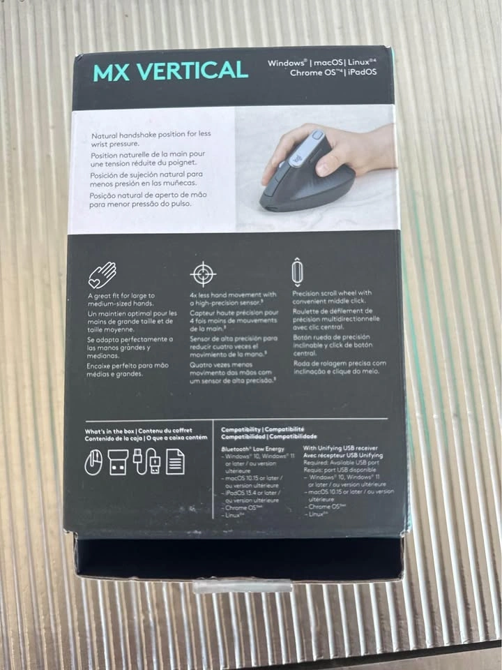Logitech MX Vertical Ergonomic Mouse – Like New (Ergo Certified) - photo 3