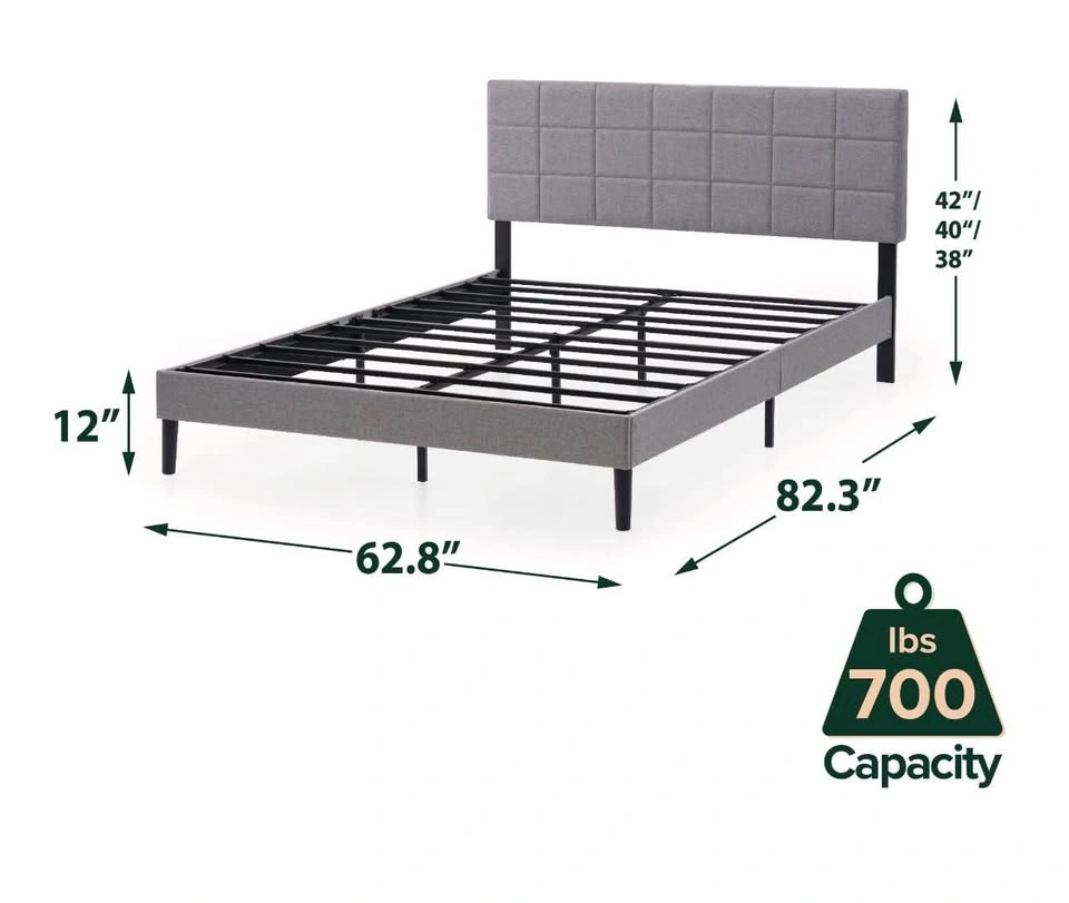Mainstays Upholstered Queen Platform Bed Frame - photo 3