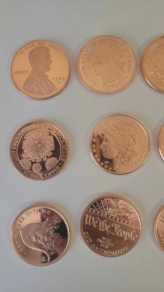 20 x 1oz Collectible 999 Fine Copper Rounds ⚽ - photo 2