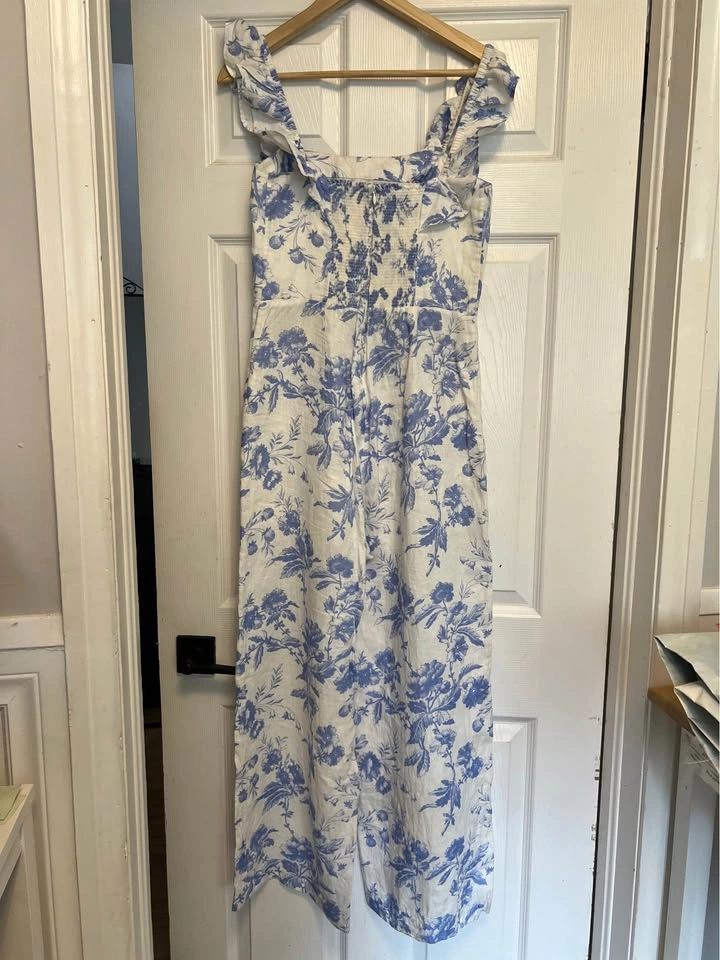 ⚽ Beautiful Blue Floral Jumpsuit - photo 2