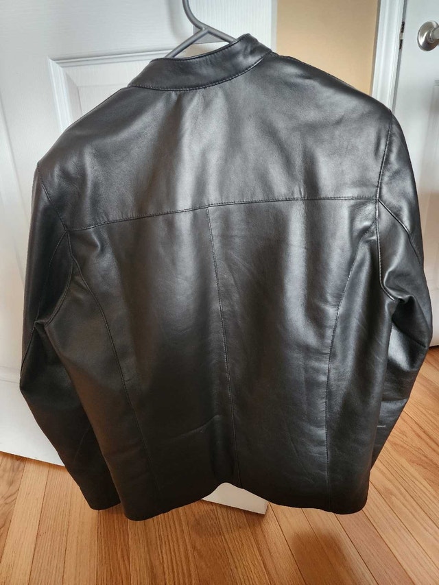 Handmade Genuine Sheepskin Leather Jacket – Size M - photo 3