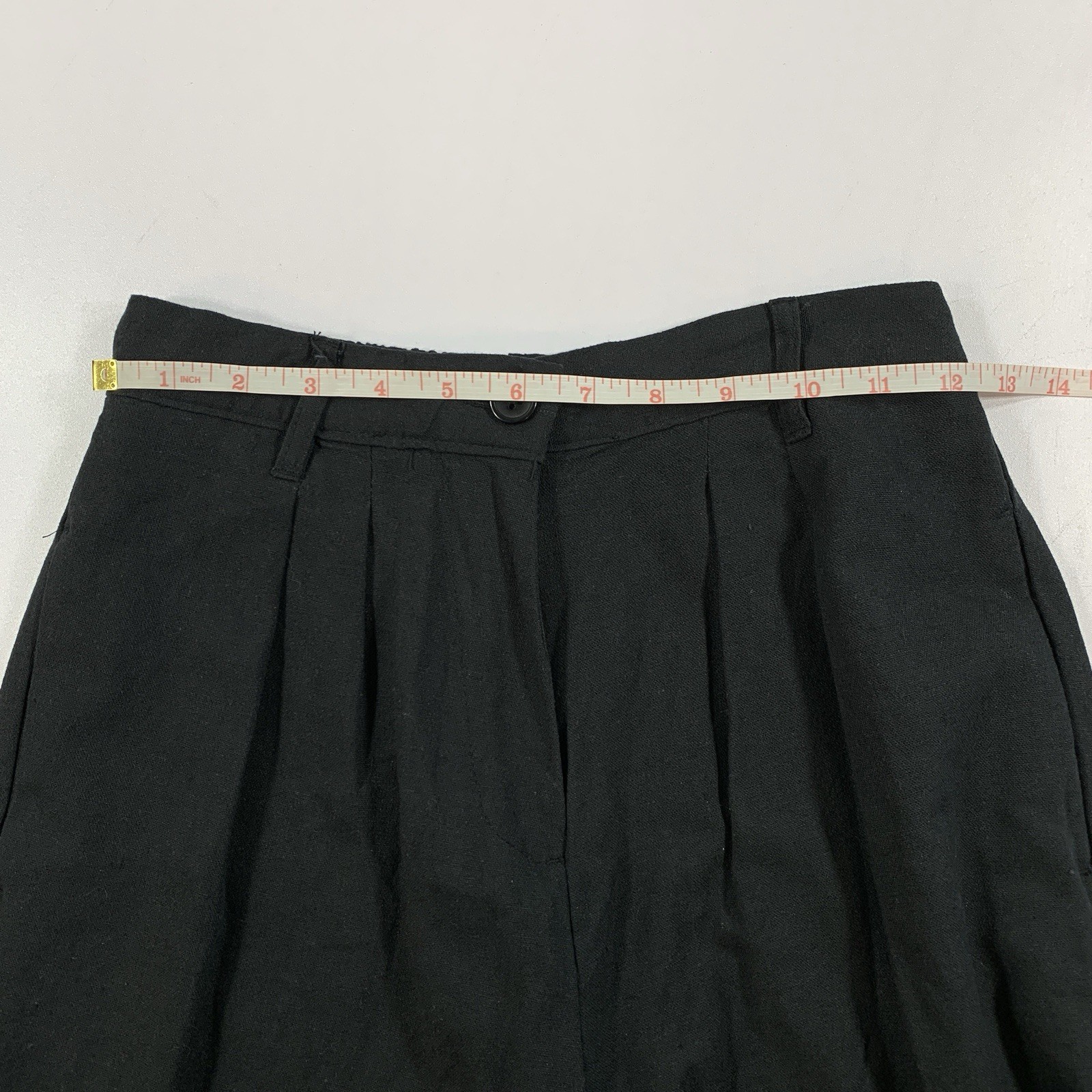 Forever21 Linen Blend Wide Leg Pants Small Black ⚽️ - photo 5