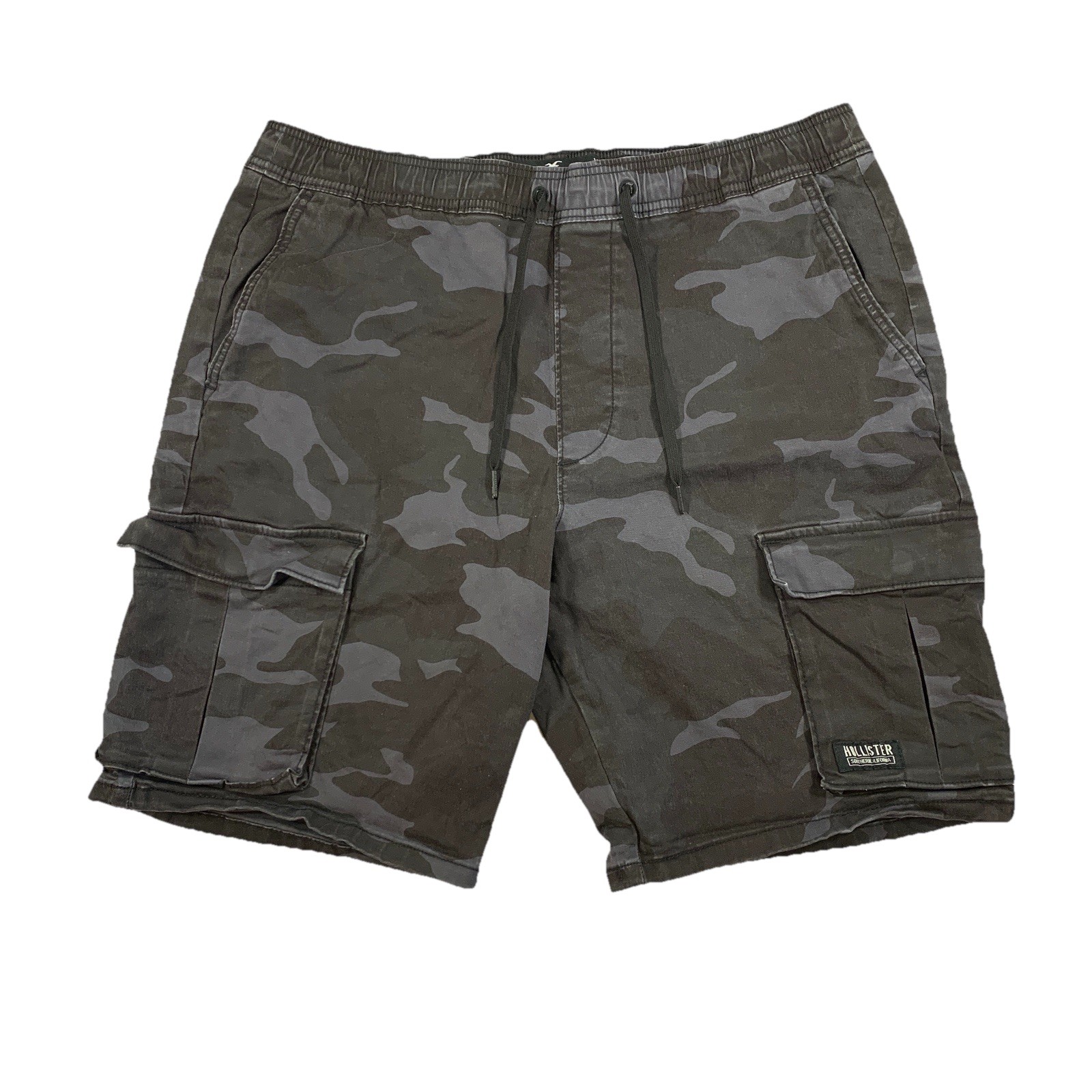 Hollister Jogger Cargo Short 9" XL Stretch Grey Camo ⚽️