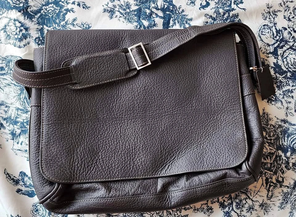 Real Handmade Leather Laptop Bag
