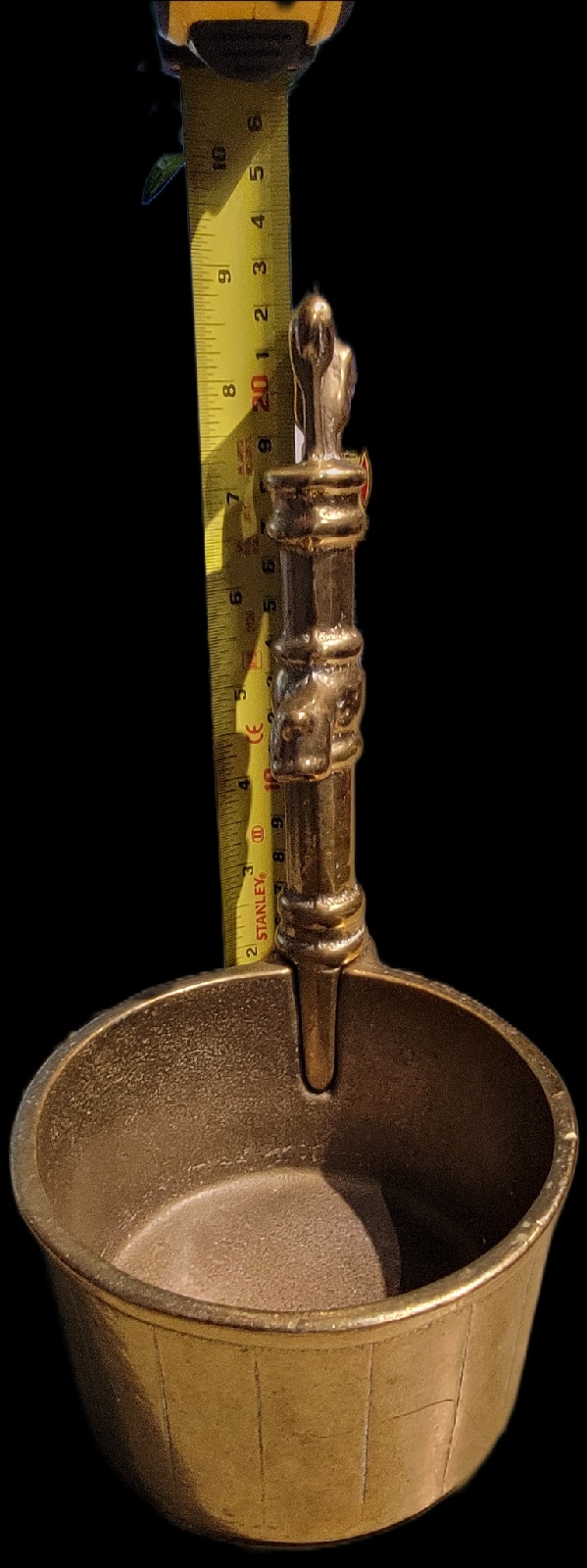 Vintage Brass Water Pump Planter - photo 2