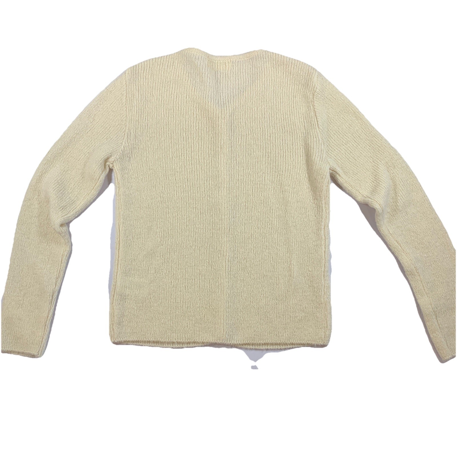 Most Standing Mohair Wool Blend Cardigan S Cream Soft Knit ⚽️ - photo 2