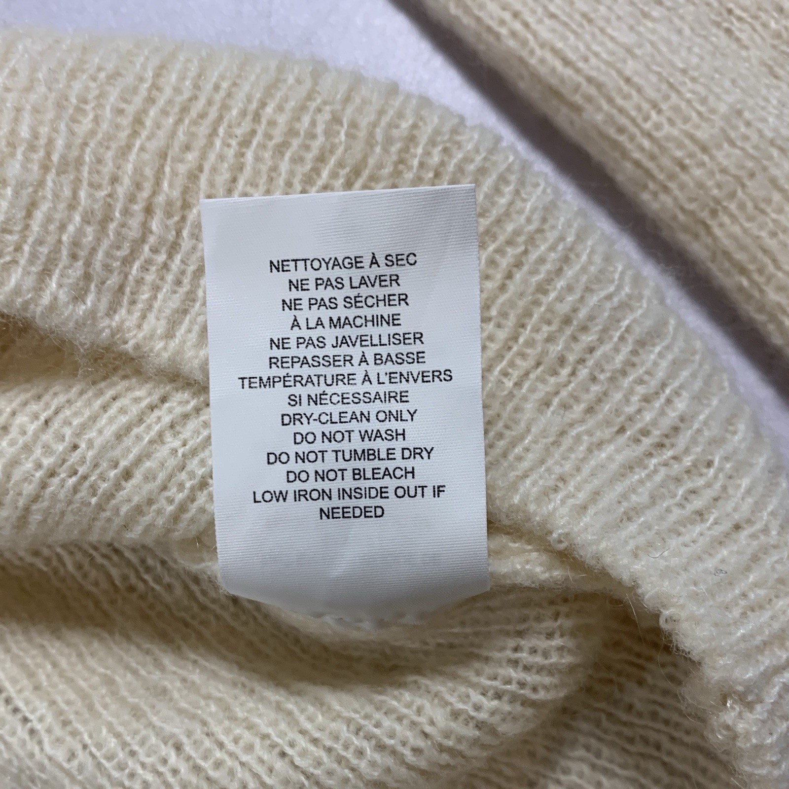 Most Standing Mohair Wool Blend Cardigan S Cream Soft Knit ⚽️ - photo 5