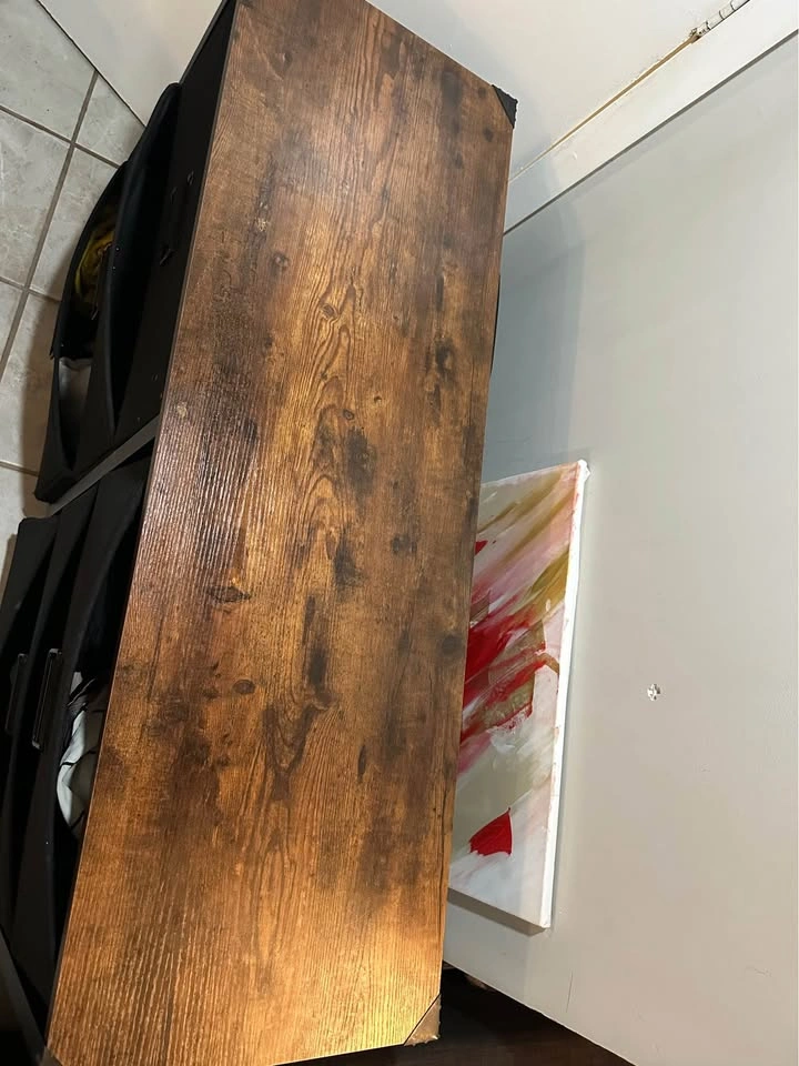 6-Drawer Fabric Dresser with Wood Top - photo 4