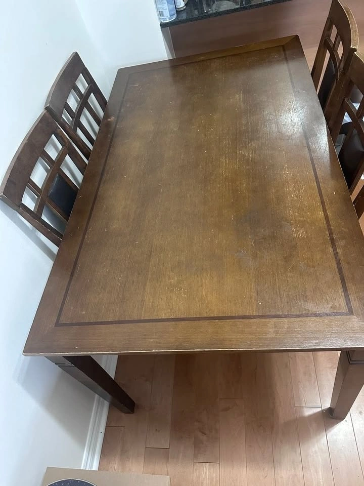 Wooden Dining Table with 4 chairs - photo 3