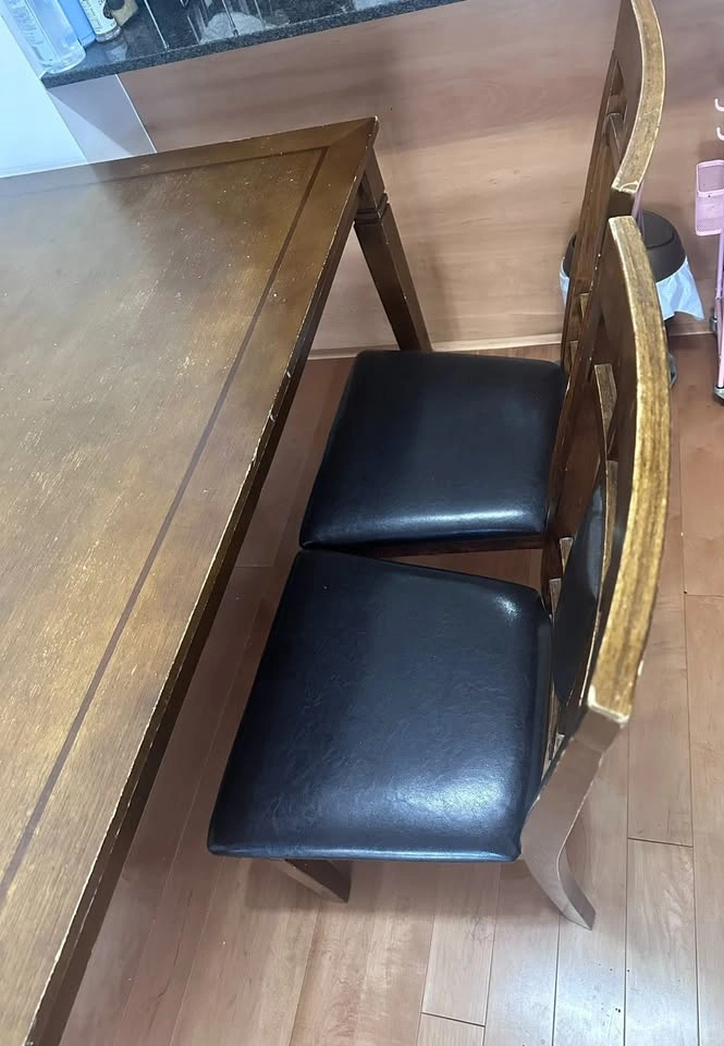 Wooden Dining Table with 4 chairs - photo 4