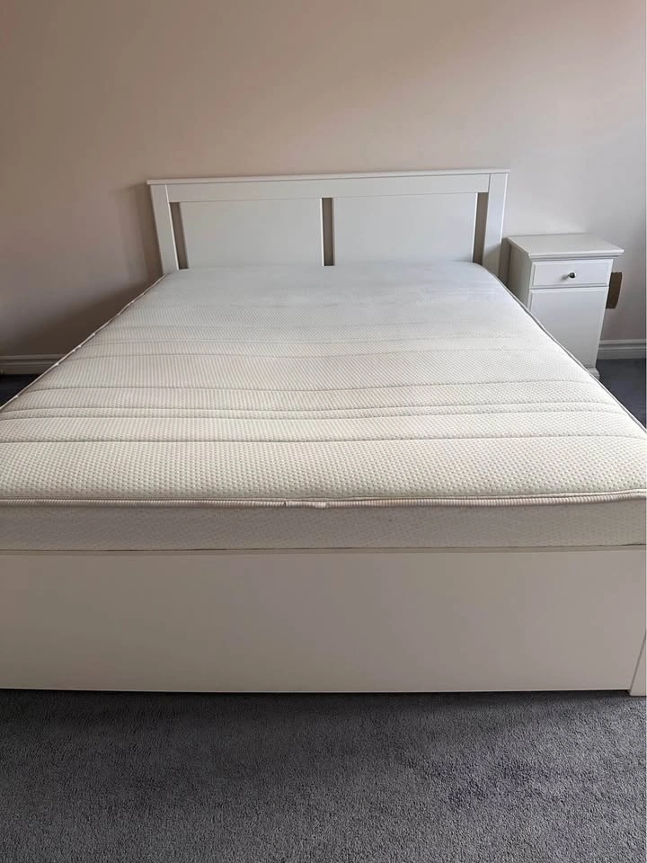 IKEA Malm Bed Frame with Mattress - photo 2