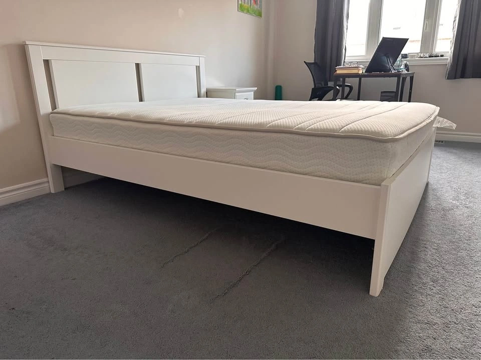 IKEA Malm Bed Frame with Mattress - photo 3