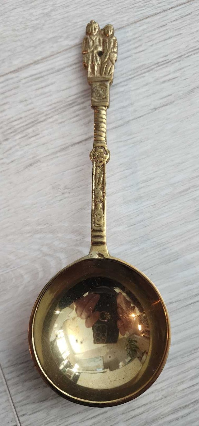 Vintage Brass Decorative Spoon