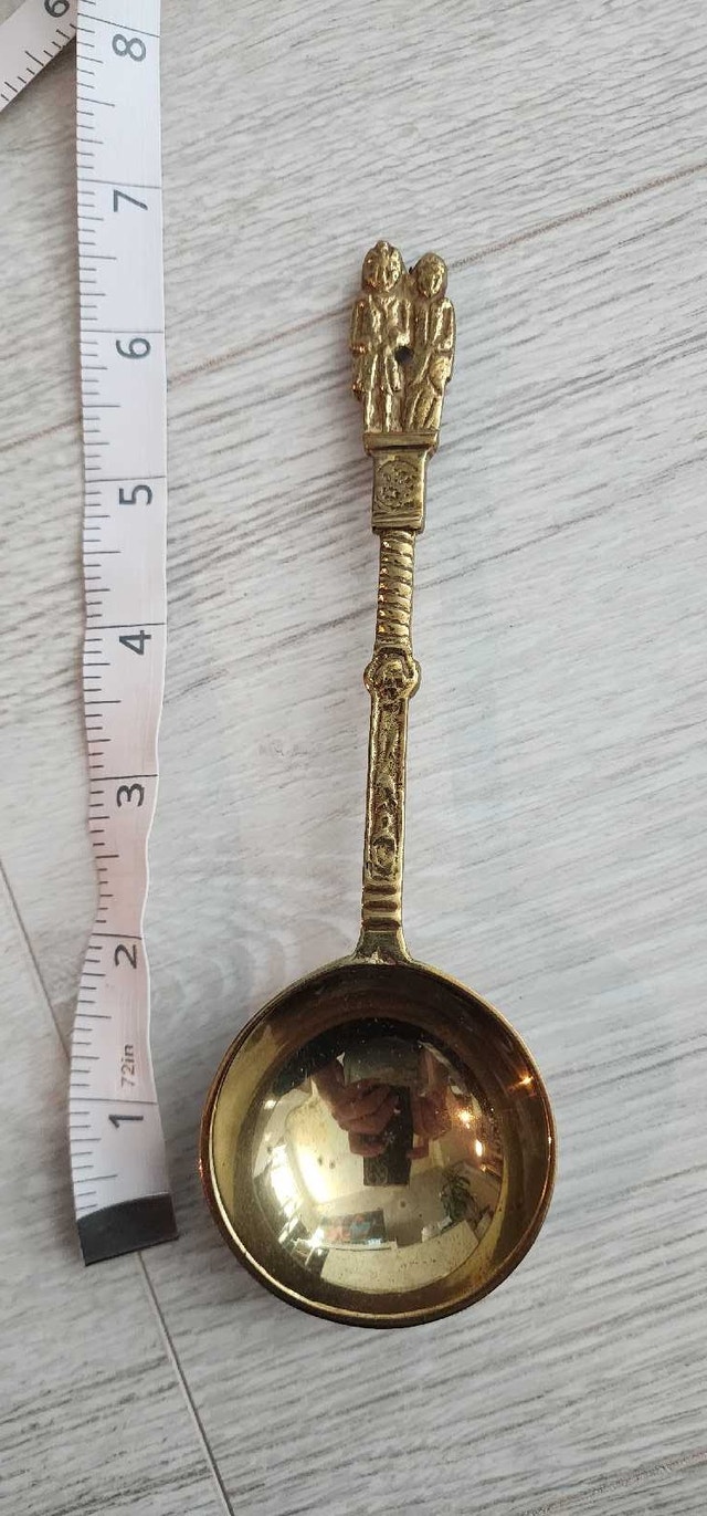 Vintage Brass Decorative Spoon - photo 2