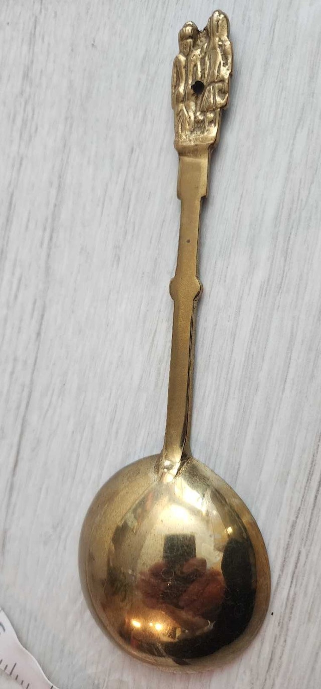 Vintage Brass Decorative Spoon - photo 3