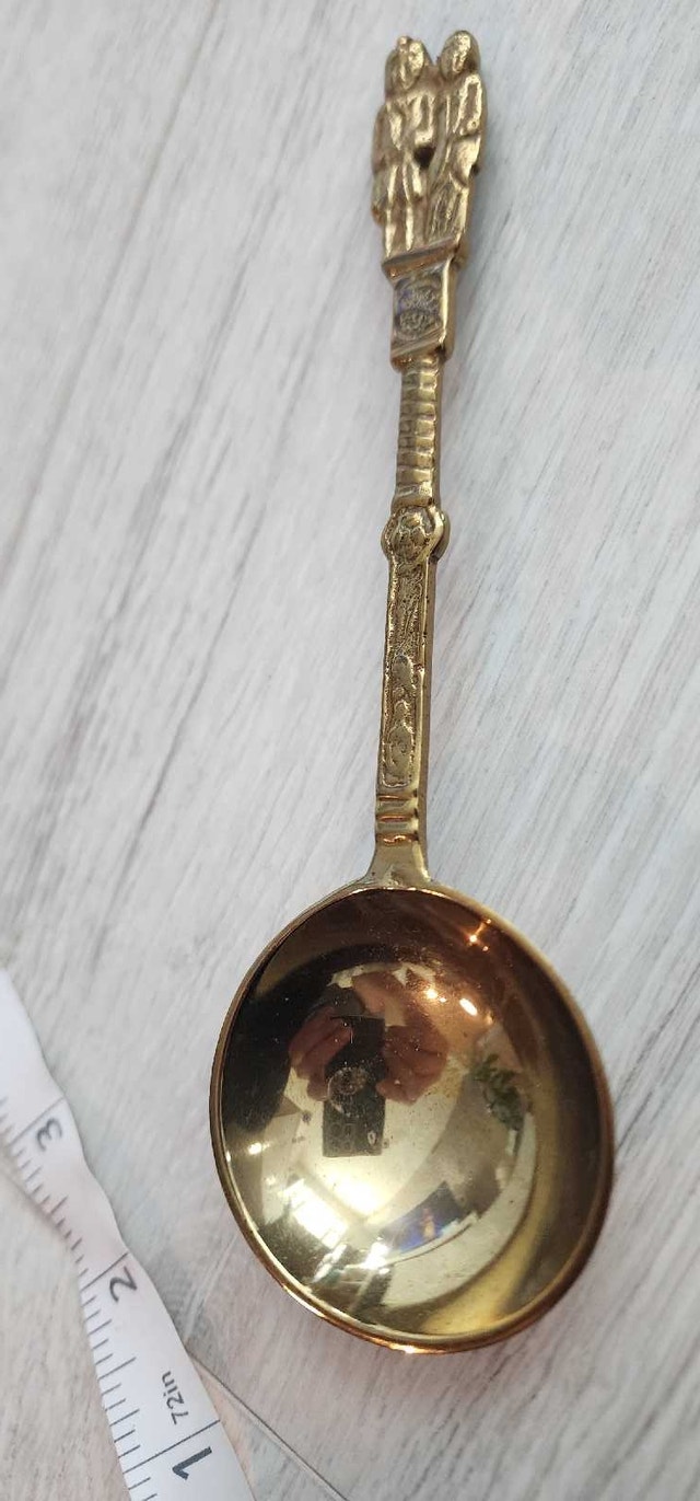 Vintage Brass Decorative Spoon - photo 4