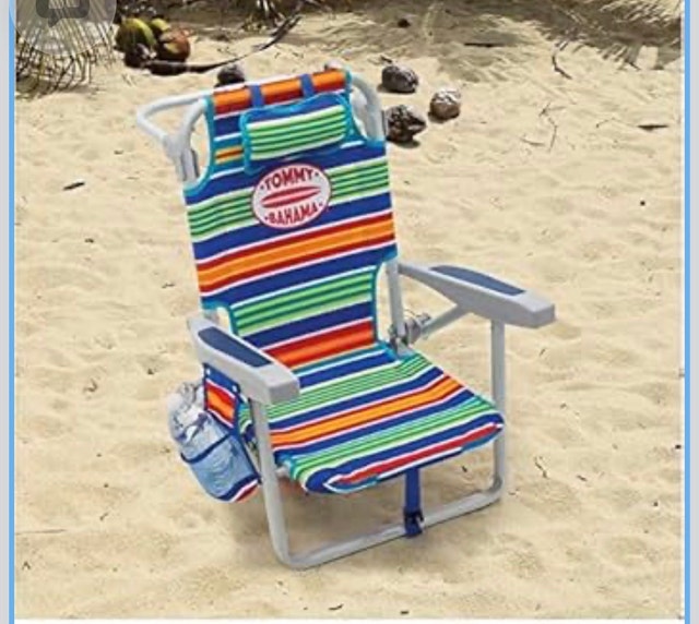 Tommy Bahama Foldable Reclining Backpack Beach Chair - photo 2
