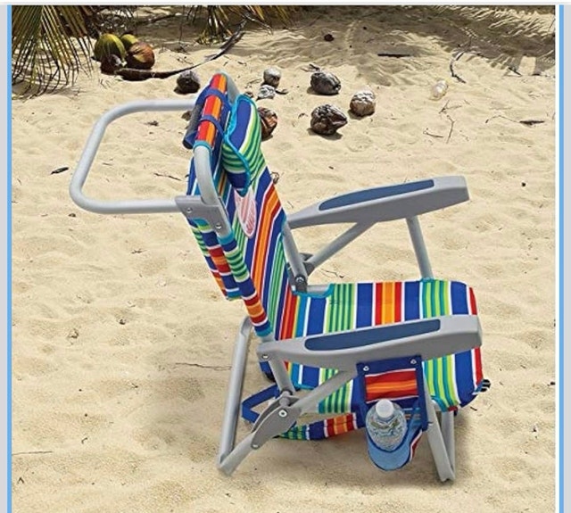 Tommy Bahama Foldable Reclining Backpack Beach Chair - photo 3