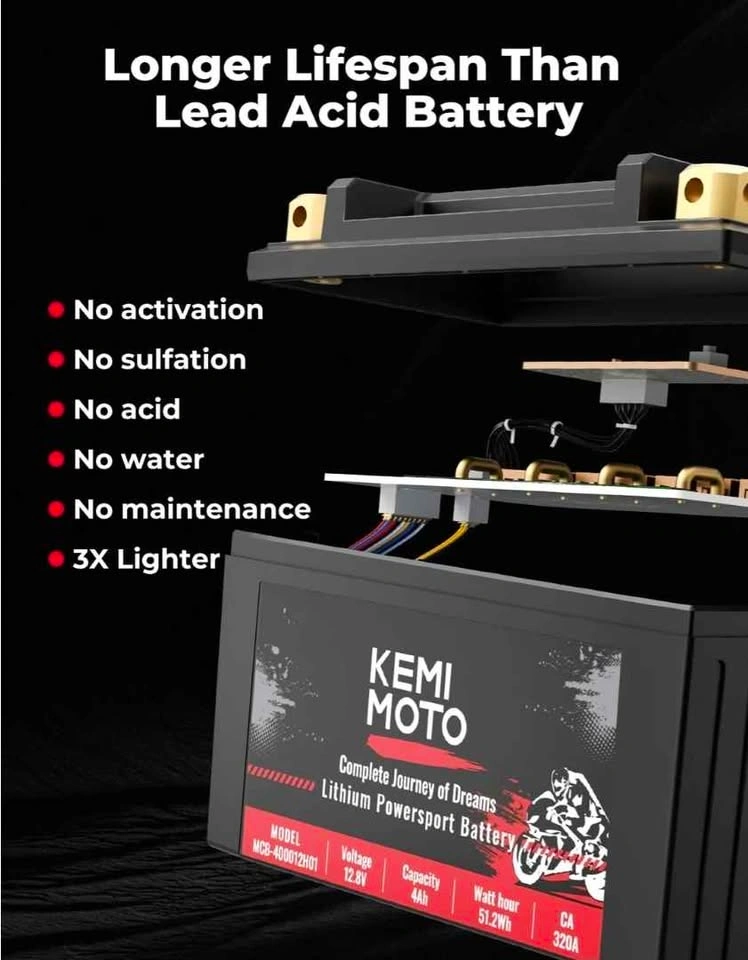 Lithium Battery for Motorcycle/ Lawn Mower/ ATV/ UTV - photo 5