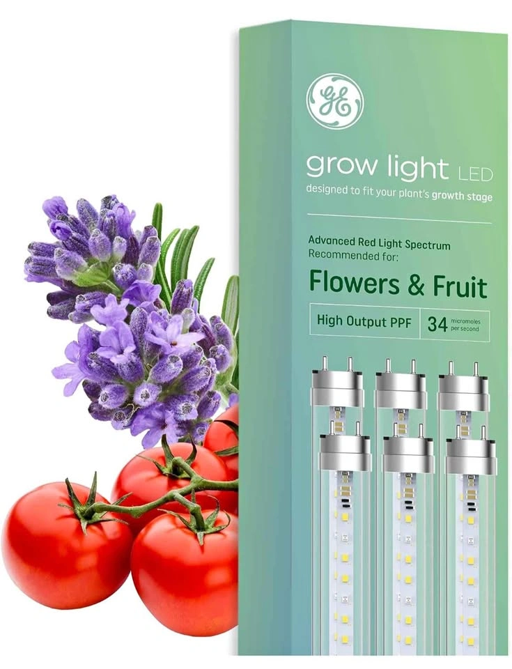 GE Grow Lights for Indoor Plants, T8 LED 6 Pack