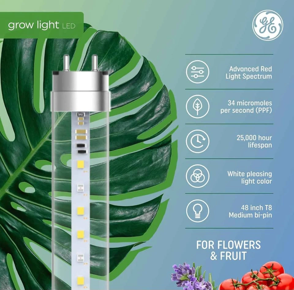 GE Grow Lights for Indoor Plants, T8 LED 6 Pack - photo 4