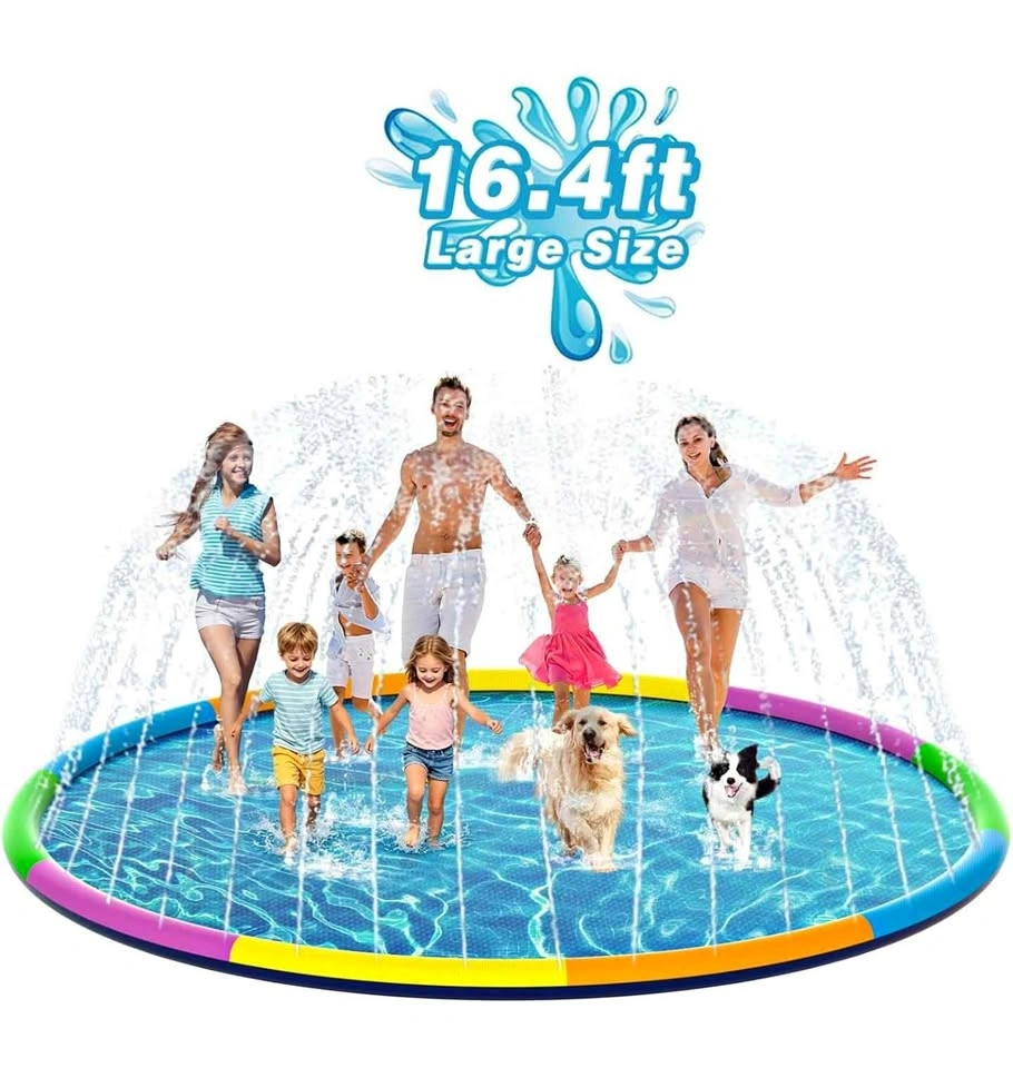 EPN 16.4FT Extra Large Splash Pad for Kids & Dogs