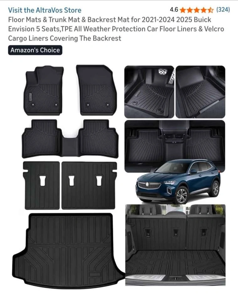 2025 Buick Envision Floor Mats, Trunk Mat & Backrest Mat - photo 2