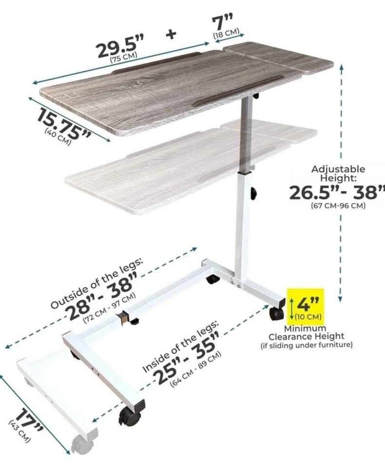 Recliner Table, Over The Bed Table, NEW IN BOX - photo 4