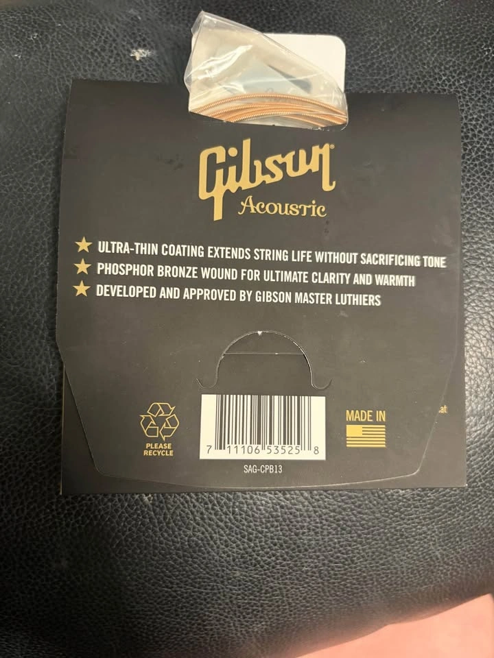 Gibson Coated Phosphor Bronze Acoustic Guitar Strings - photo 2