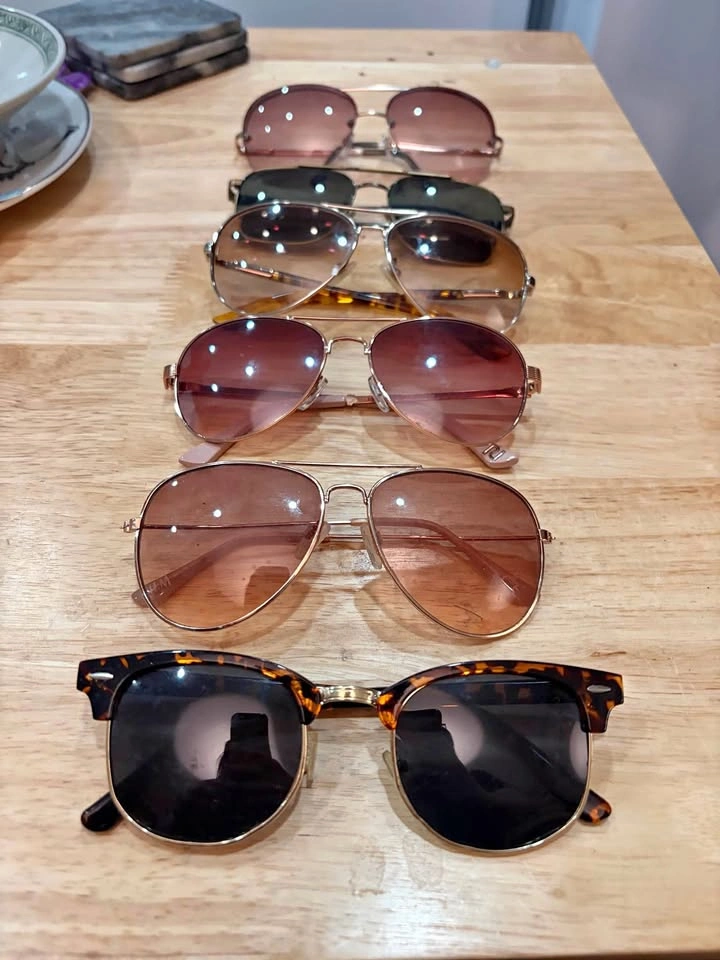 Lot of 6 Sunglasses - Aviator and Clubmaster Styles